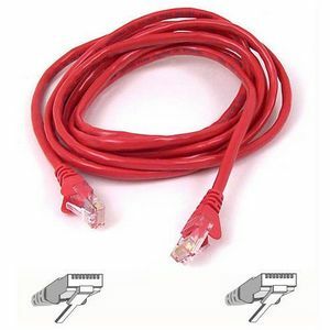 Belkin BLKA3L79103REDS RJ45 CAT-5e Patch Cable, Snagless Molded Red 03