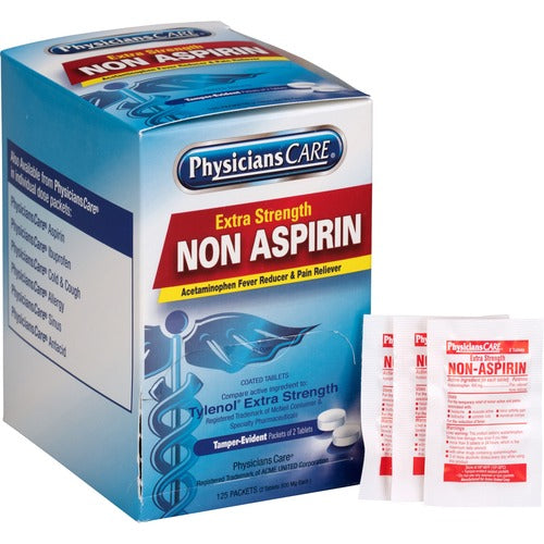 PhysiciansCare ACM40800 Single Dose Non-Aspirin Pain Reliever