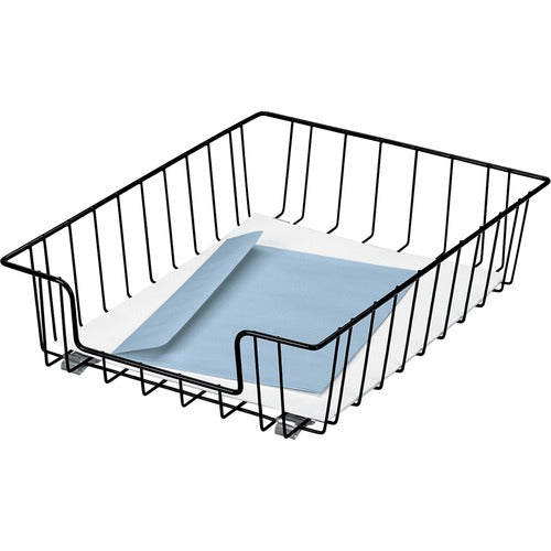 Fellowes FEL60112 Wire 3" Letter Tray - Compartment Size 8.50" X 11" X 3" - 3" Height X 10" Width X 14.1" Depth - Desktop - Black - Steel - 1Each