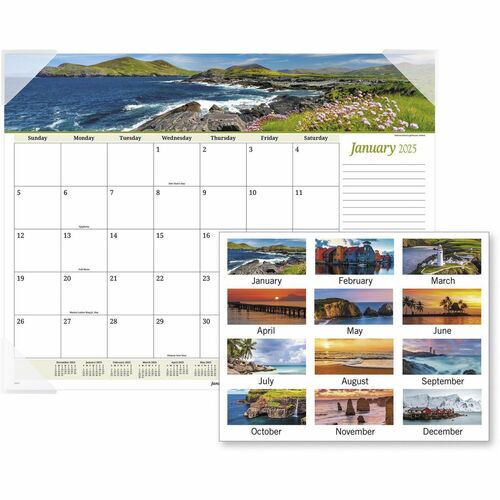 At-A-Glance AAG89803 Panoramic Seascape Desk Pad