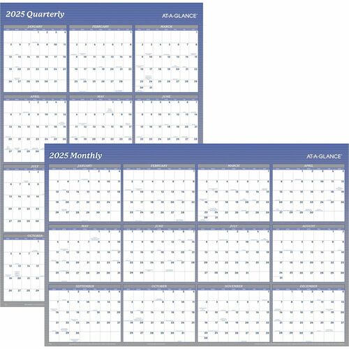 At-A-Glance AAGA1152 Vertical Horizontal Reversible Erasable Wall Calendar