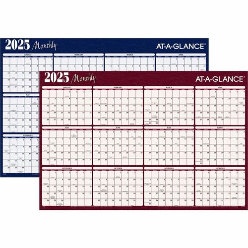 At-A-Glance AAGA152 Horizontal Reversible Erasable Wall Calendar