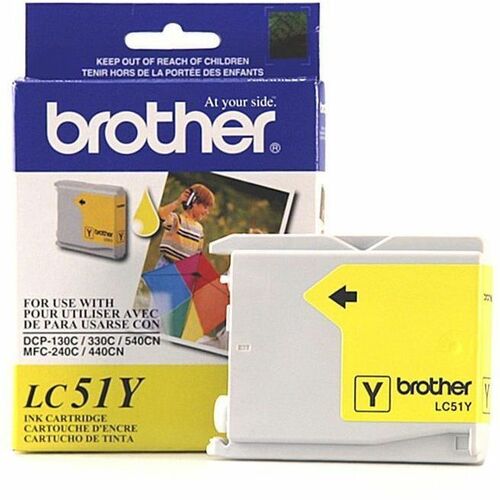 Brother BRTLC51Y Innobella LC51Y Original Inkjet Ink Cartridge - Yellow - 1 Each