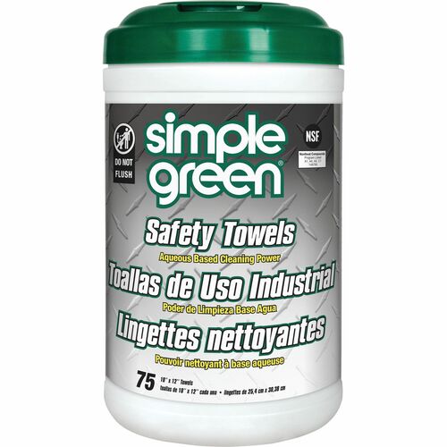 Simple Green SMP13351 Multi-Purpose Cleaning Safety Towels