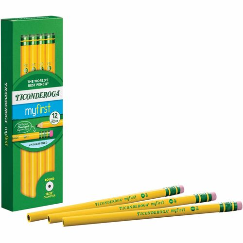 Ticonderoga DIX13308 Beginner No. 2 Pencils with Erasers