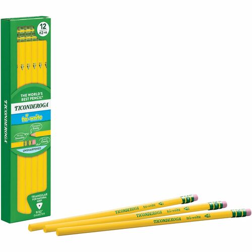 Ticonderoga DIX13856 Tri-Write Wooden Pencils