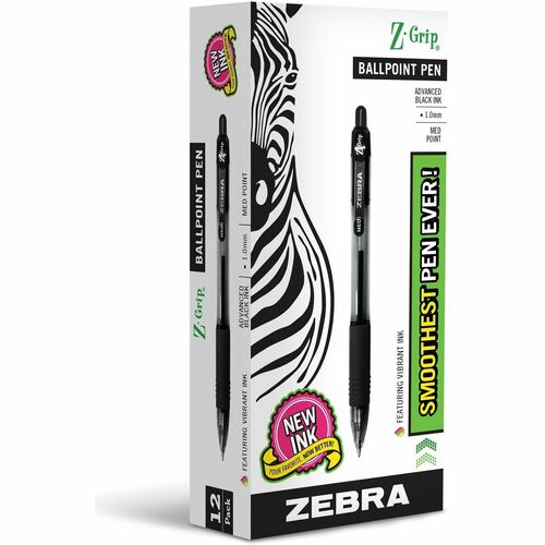 Zebra ZEB22210 Z-Grip Retractable Ballpoint Pens