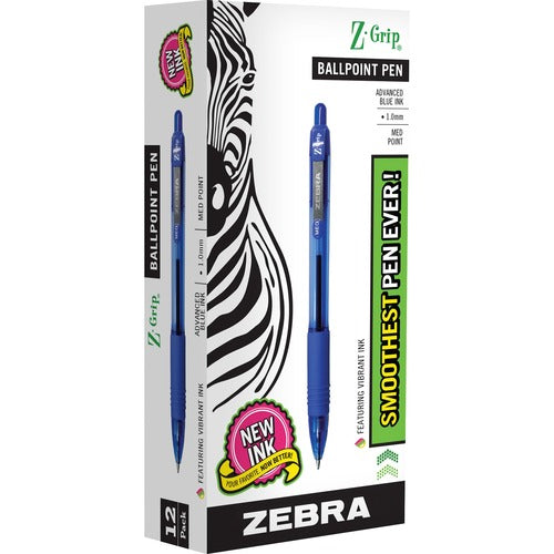 Zebra ZEB22220 Z-Grip Retractable Ballpoint Pens