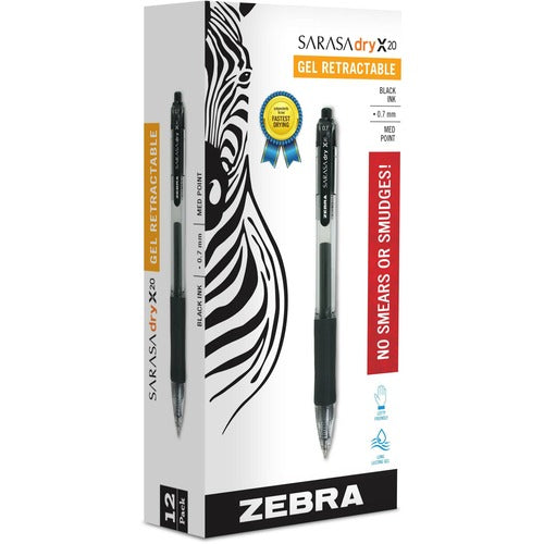 Zebra ZEB46810 SARASA dry X20 Retractable Gel Pen