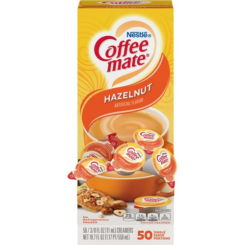 Coffee mate NES35180 Hazelnut Nondairy Liquid Creamer Singles