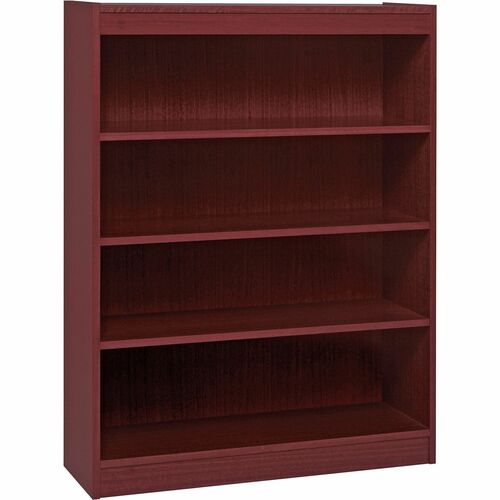 Lorell LLR60072 Panel End Hardwood Veneer Bookcase
