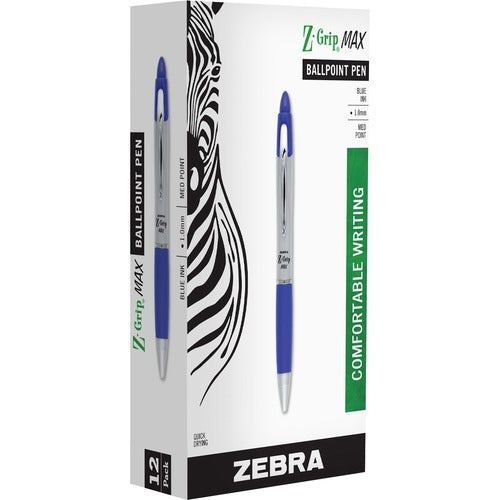 Zebra ZEB22420 Z-grip Max Retractable Ballpoint Pens