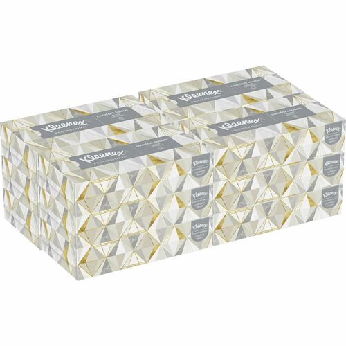 Kleenex KCC03076 Professional Facial Tissue for Business - Flat Box