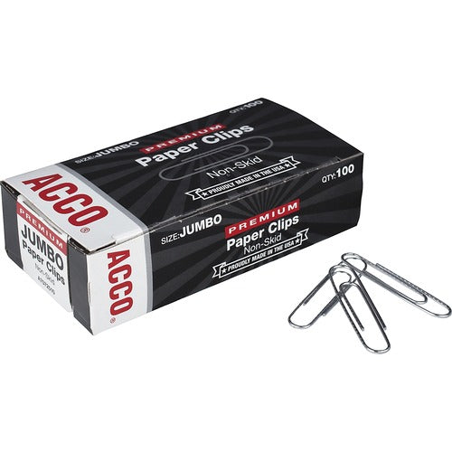 ACCO ACC72510 Premium Jumbo Non-Skid Paper Clips