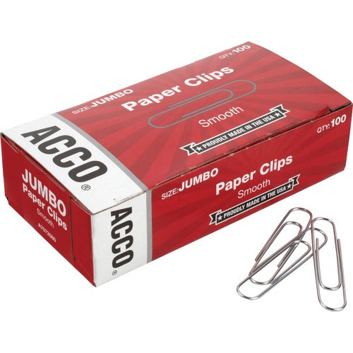 ACCO ACC72580 Economy Jumbo Smooth Paper Clips