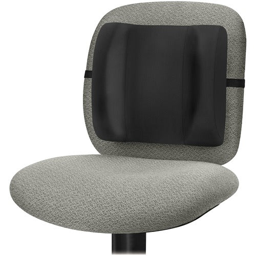 Fellowes FEL91905 Ergonomic Backrest - Black - Adjustable Strap - 13" X 4" X 12" - Black