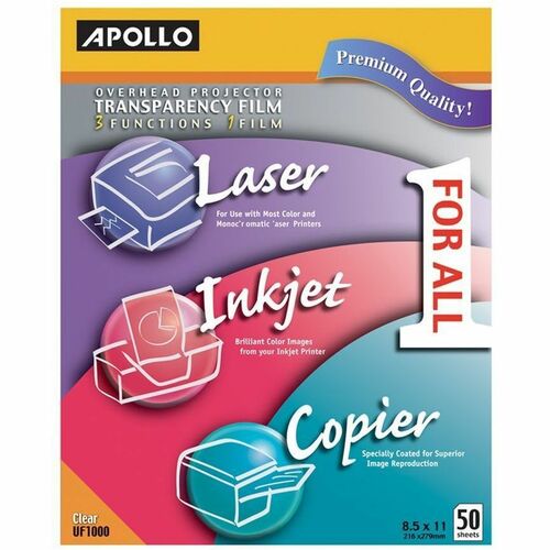 Apollo APOUF1000E Overhead Projector Transparency Film