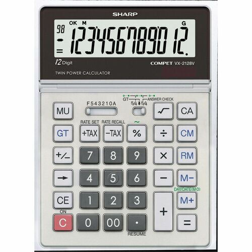 Sharp Calculators SHRVX2128V VX-2128V 12-Digit Commercial Desktop Calculator
