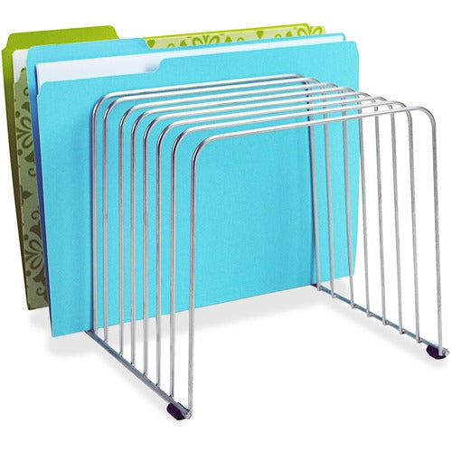 Fellowes FEL72012 Wire File Sorter - 11 Compartment(S) - 11 Divider(S) - 8" Height X 9" Width X 11.4" Depth - Desktop - Silver - Steel - 1Each