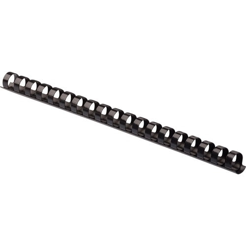 Fellowes FEL52325 Plastic Combs - Round Back, 3/8", 55 Sheets, Black, 100 Pk - 0.4" Height X 10.8" Width X 0.4" Depth - 55 X Sheet Capacity - For Letter 8.50" X 11" Sheet - Black - Plastic - 100 / Pack