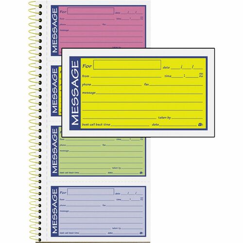 Adams ABFSC1153RB 2-Part Carbonless Phone Message Books