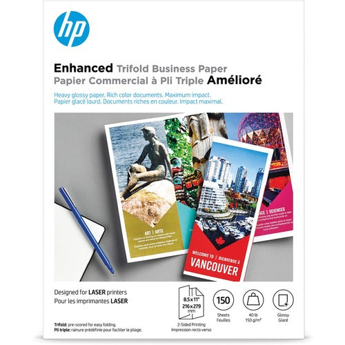 HP HEWQ6612A Trifold Brochure Paper - White