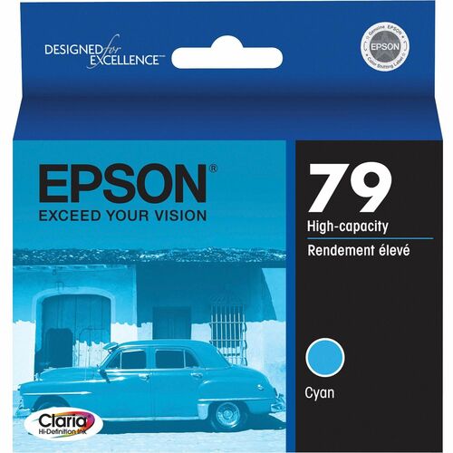 Epson EPST079220 Epson 79 High-Capacity Cyan Ink Cartridge - Inkjet - 1 Each