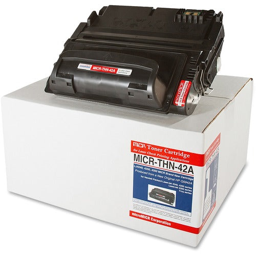 microMICR MCMMICRTHN42A MICR Standard Yield Laser Toner Cartridge Q5942A - Black - 1 Each