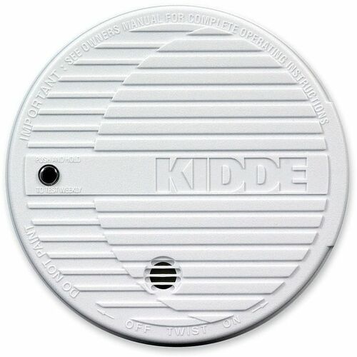 Kidde KID440374 Battery Powered Fire Smoke Alarm - 85 Db - Flashing Led - Security Alarm - White