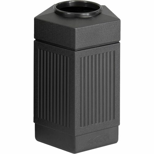 Safco SAF9485BL Indoor/Outdoor Pentagon Shape Receptacle