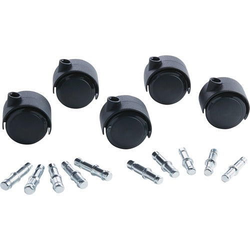 Master Caster MAS23624 Master Soft Duet Casters - 2" Diameter - 100 Lb Per Caster Load Capacity - Black