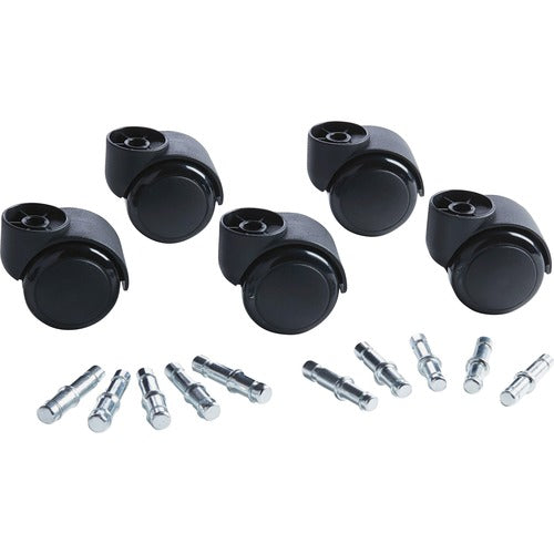 Master Caster MAS23620 Master Hard Floor Casters - 2.18" Diameter - 100 Lb Per Caster Load Capacity - Black