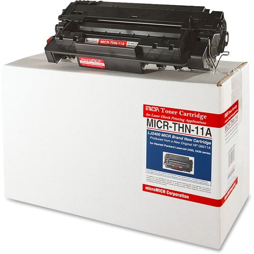 microMICR MCMMICRTHN11A MICR Standard Yield Laser Toner Cartridge Q6511A - Black - 1 Each