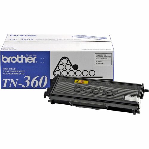 Brother BRTTN360 TN360 Original Laser Toner Cartridge - Black - 1 Each