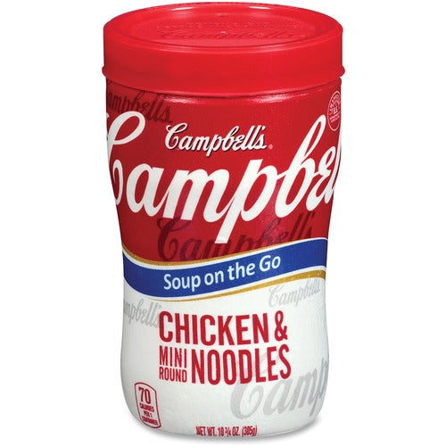 Campbell's CAM14982 Soup on the Go Chicken & Mini Round Noodles