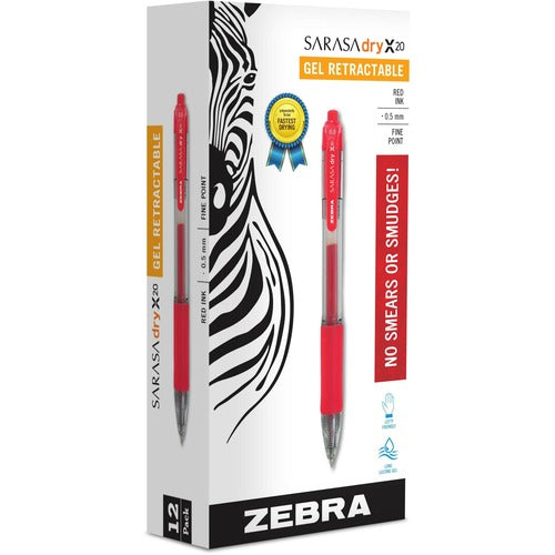 Zebra ZEB46730 SARASA dry X20 Retractable Gel Pen