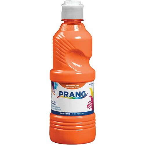 Prang DIX21602 Prang Ready-To-Use Liquid Tempera Paints - 16 Fl Oz - 1 Each - Orange