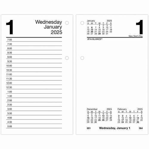 At-A-Glance AAGE71750 Loose-Leaf Desk Calendar Refill