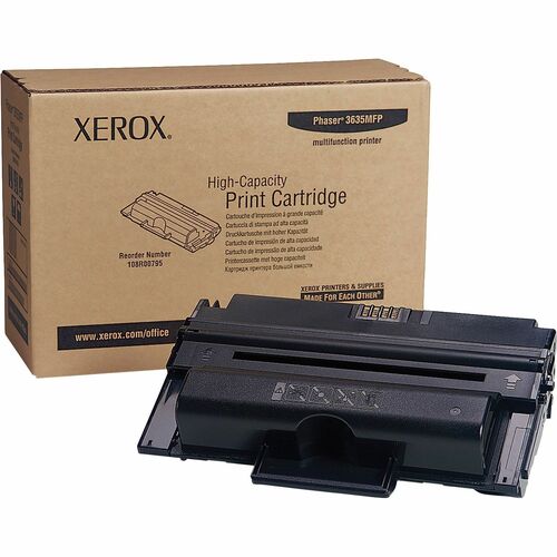 Xerox XER108R00795 Black Toner Cartridge - Laser - High Yield - 10000 Page - 1 Each