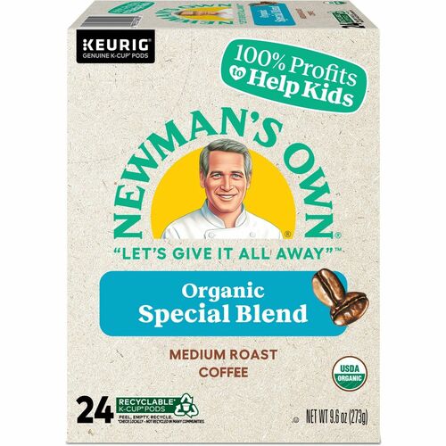 Newman's Own® Organics GMT4050 K-Cup, Pod Special Blend Keurig Single-Serve K-Cup Pods, Medium Roast Coffee, 24 Count