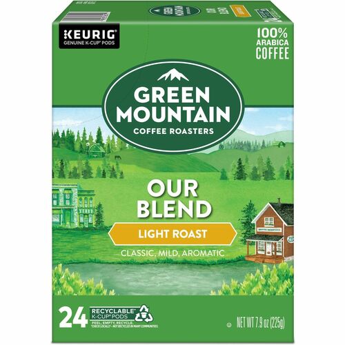 Green Mountain Coffee GMT6570 K-Cup, Pod Our Blend Keurig Single-Serve K-Cup Pods, Light Roast Coffee, 24 Count