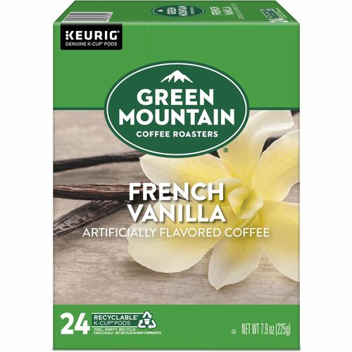 Green Mountain Coffee Roasters® GMT6732 K-Cup, Pod French Vanilla Coffee, Keurig Single-Serve K-Cup pods, Light Roast, 24 Count