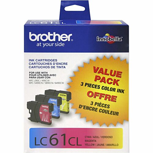 Brother BRTLC613PKS Innobella LC613PKS Original Inkjet Ink Cartridge - Cyan, Yellow, Magenta - 3 / Pack