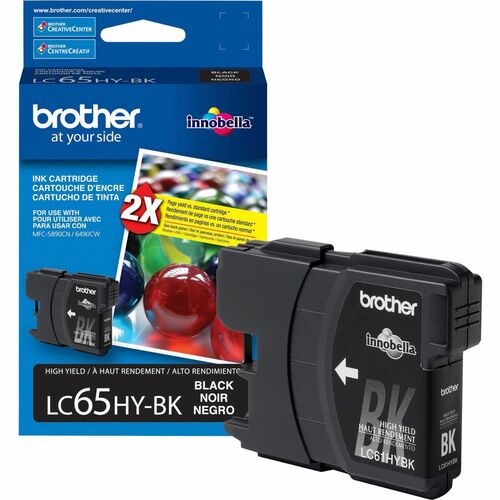 Brother BRTLC65HYBK Innobella LC65HYBK Original Inkjet Ink Cartridge - Black - 1 Each