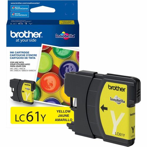 Brother BRTLC61Y Innobella LC61Y Original Inkjet Ink Cartridge - Yellow - 1 Each