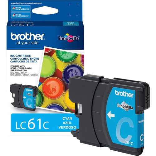 Brother BRTLC61C Innobella LC61C Original Inkjet Ink Cartridge - Cyan - 1 Each