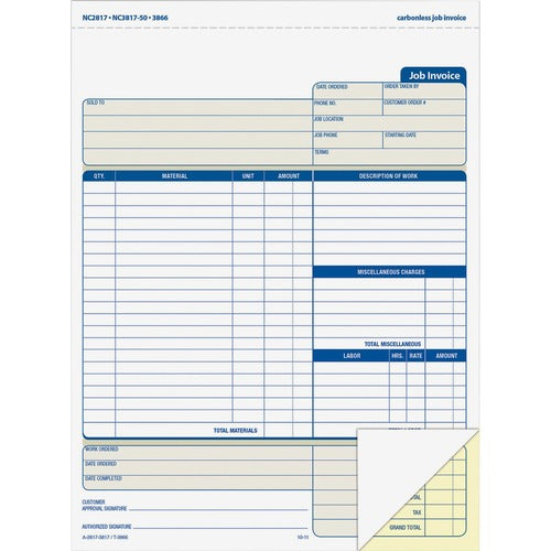 Adams ABFNC2817 Contractor Forms