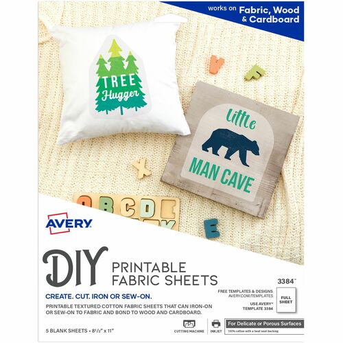 Avery® AVE03384 Avery® Printable Fabric Sheets