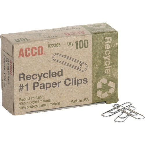 ACCO ACC72365 Recycled Paper Clips