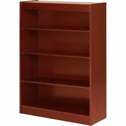 Lorell LLR89052 Panel End Hardwood Veneer Bookcase